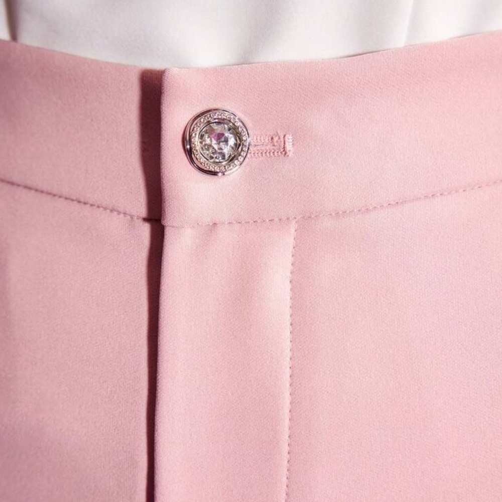 MOTF Pink Tailored Trousers with Embellished Detail | Women’s Small | NWT - Picture 3 of 7